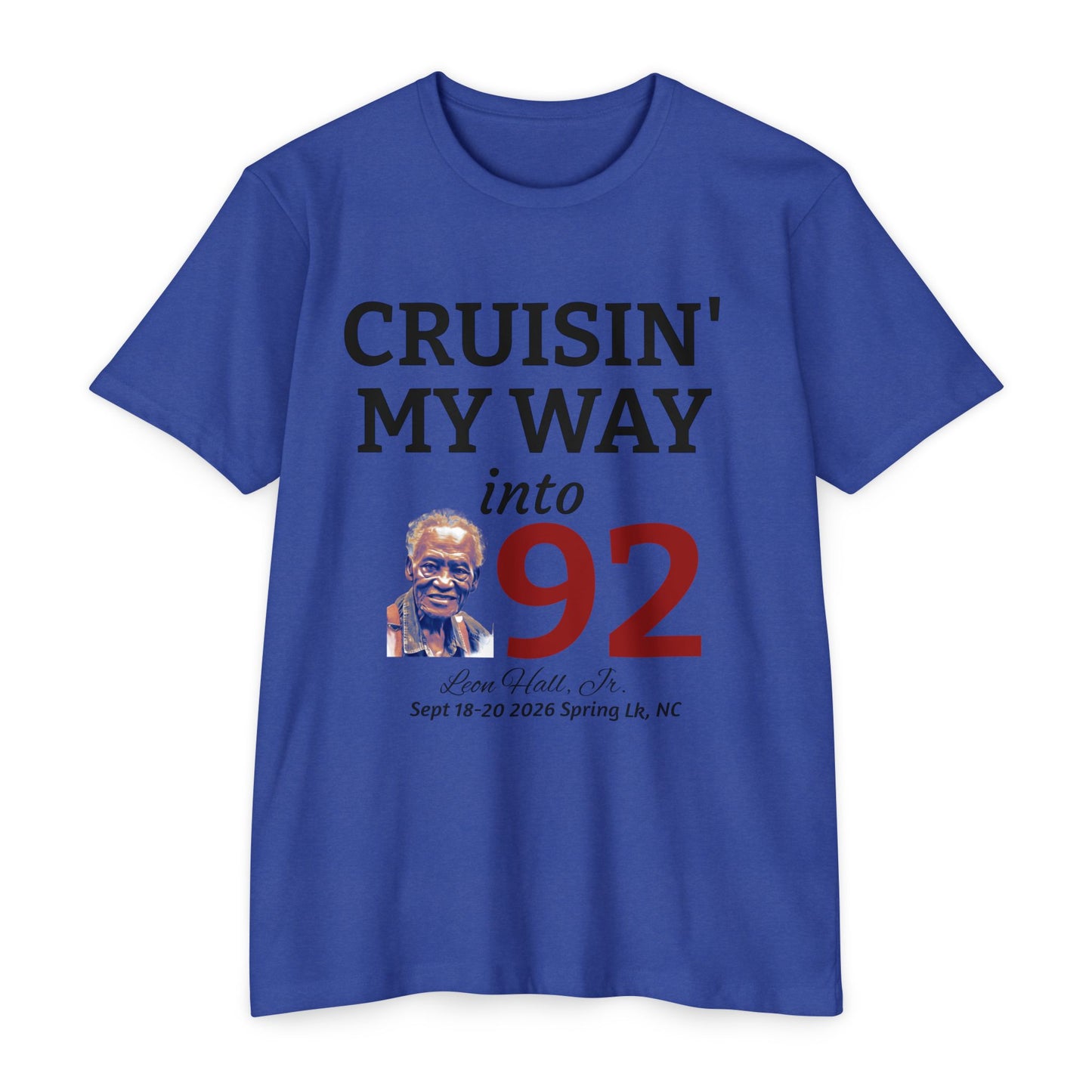 Cruisin' My Way into 92 Leon's Birthday T-Shirt Nothing on the back — 'Straight Outta 1934' Vintage Celebration Tee