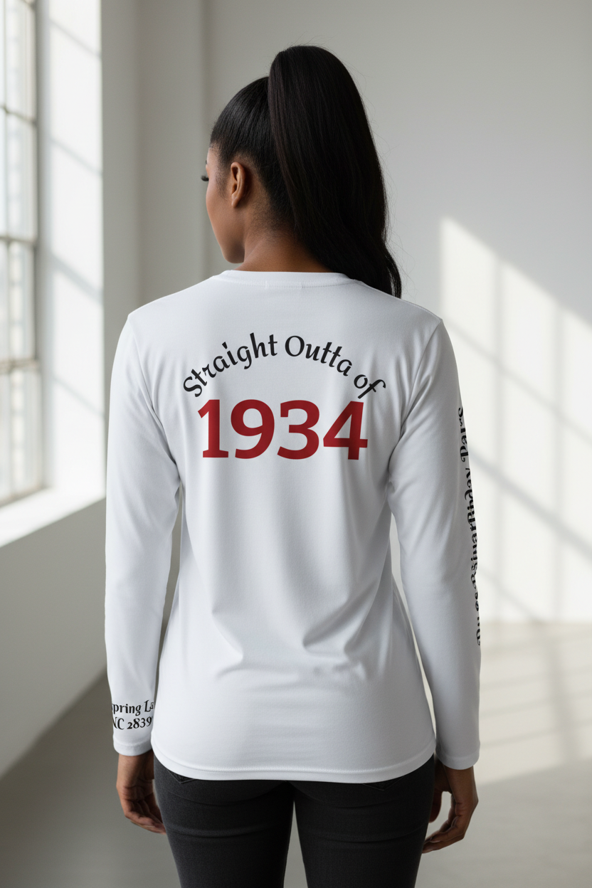 'Straight Outta 1934' Birthday Tribute - Cruisin' My Way into 92 Long Sleeve Shirt