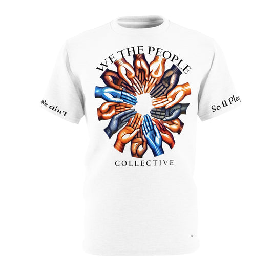 We The People Collective White T-Shirt for Patriotism & Unity designed by tah