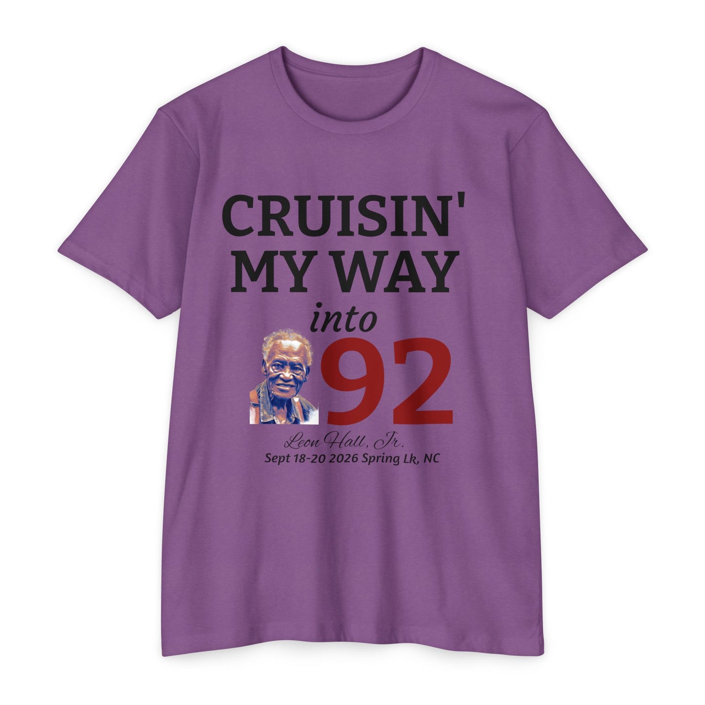 Cruisin' My Way into 92 Leon's Birthday T-Shirt Nothing on the back — 'Straight Outta 1934' Vintage Celebration Tee