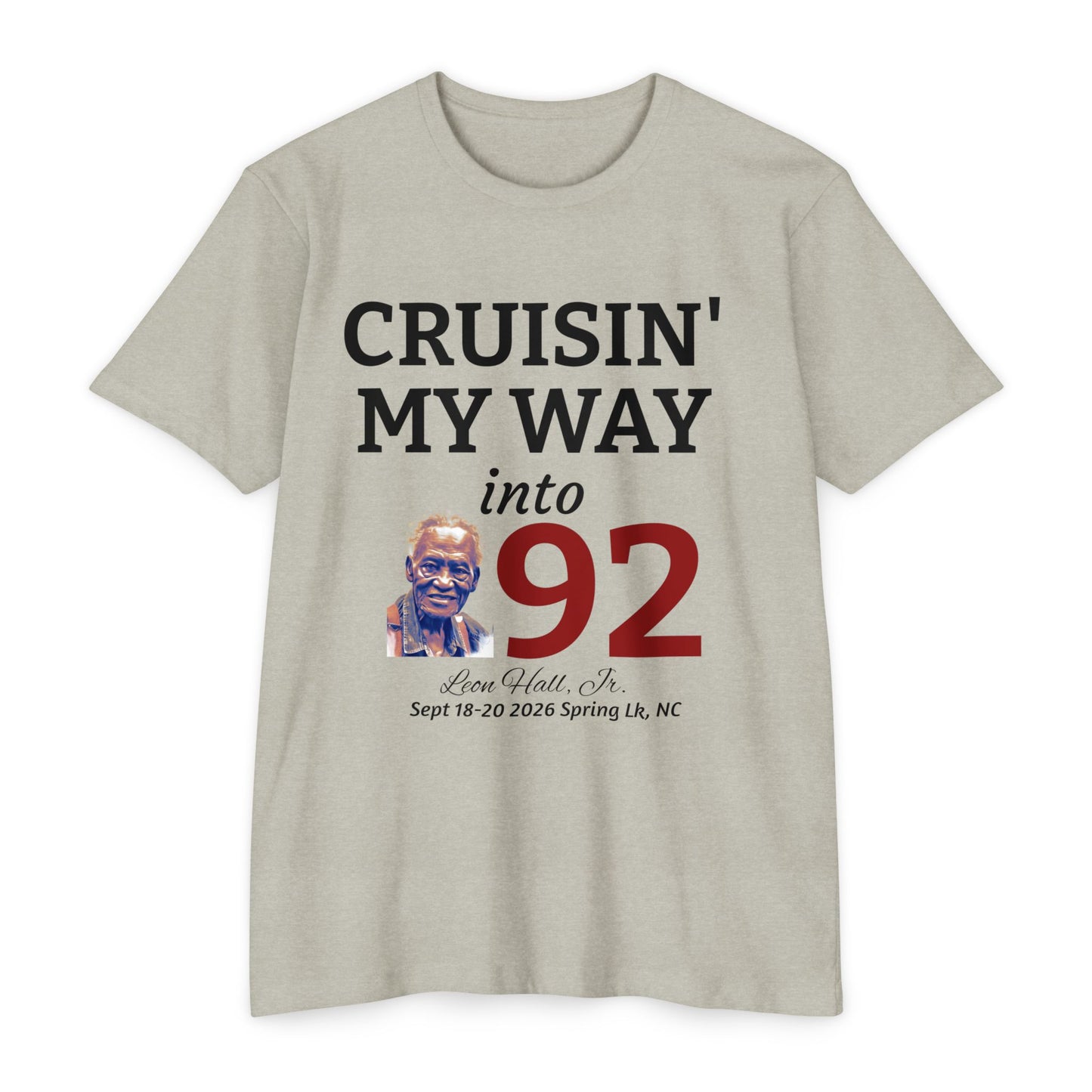 Cruisin' My Way into 92 Leon's Birthday T-Shirt Nothing on the back — 'Straight Outta 1934' Vintage Celebration Tee