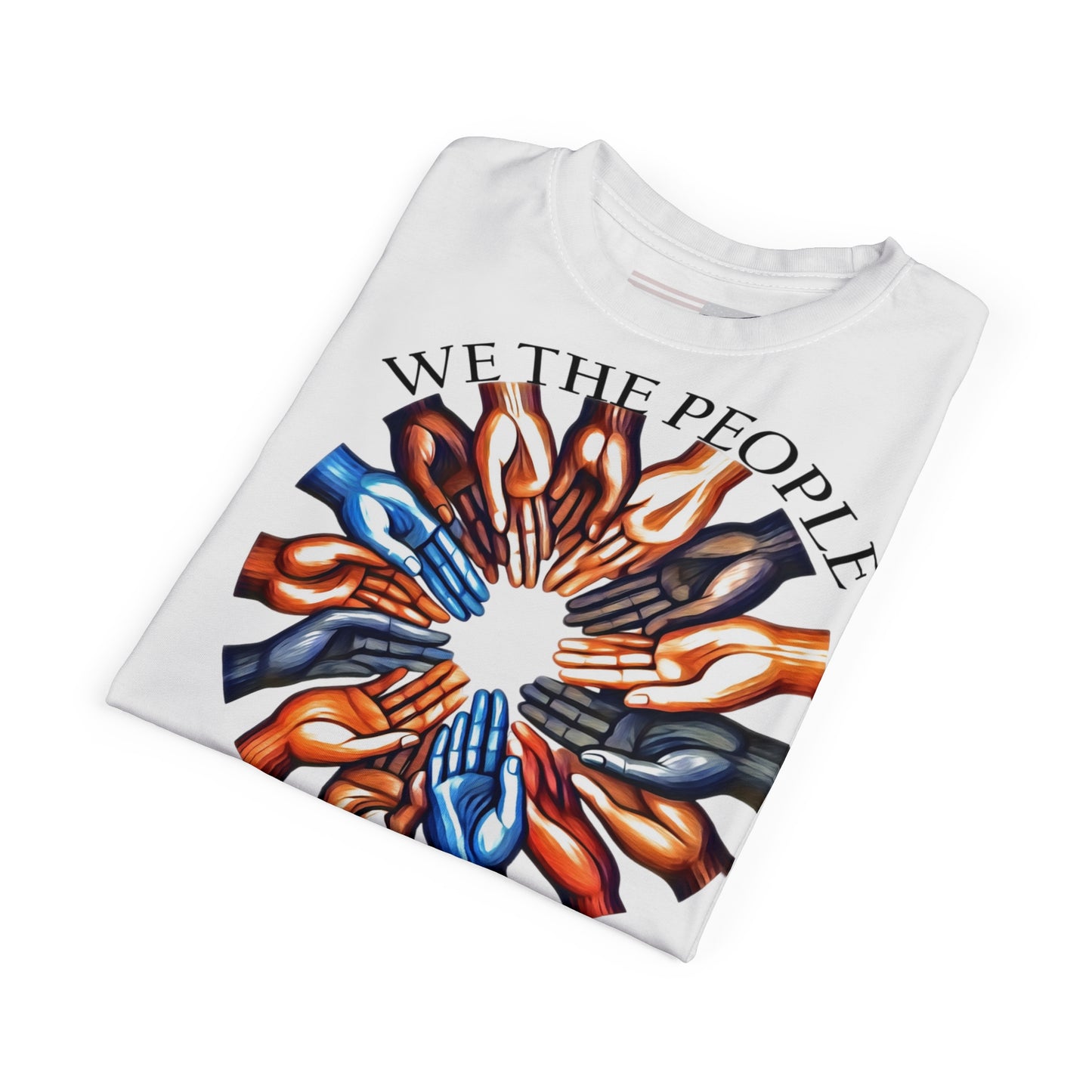 We The People Collective White T-Shirt for Patriotism & Unity designed by tah