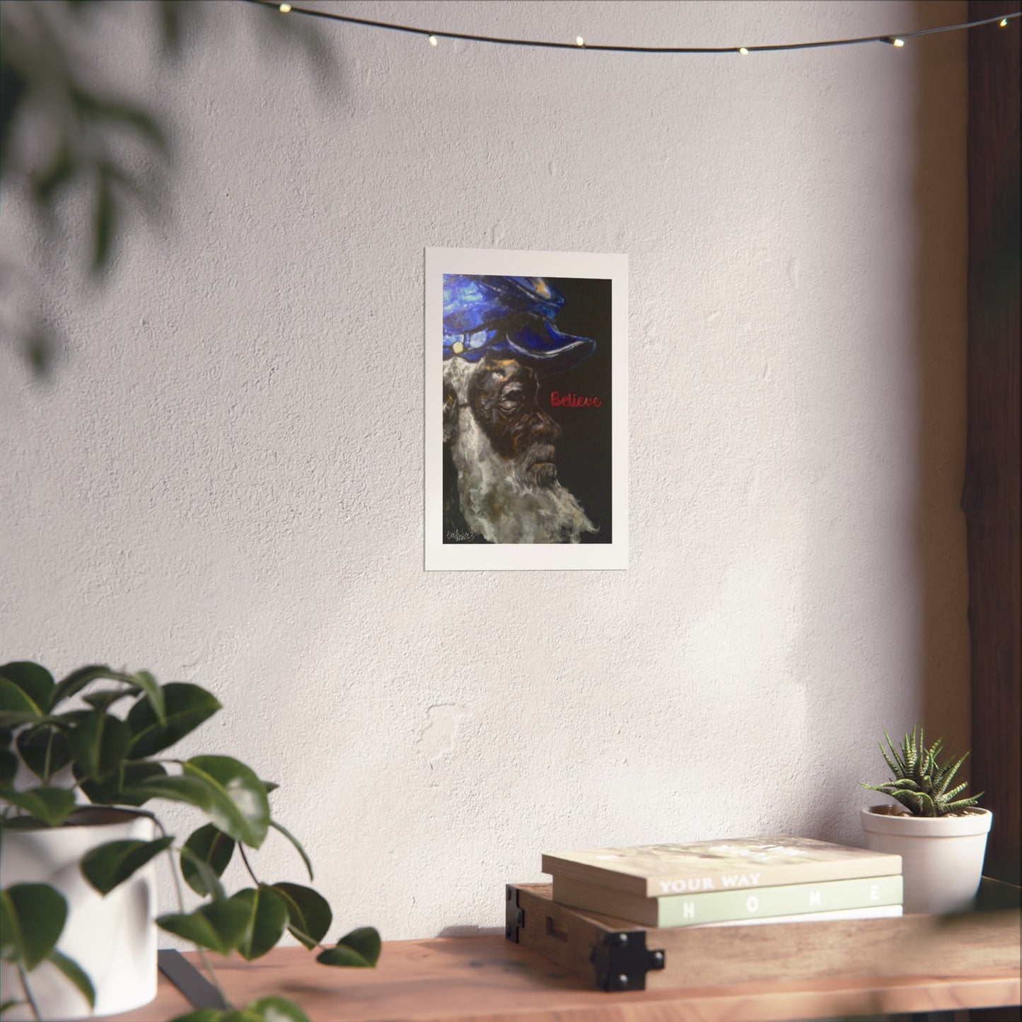 Inspirational Fine Art Poster - 'Believe' - Unique Wall Decor for Home and Office