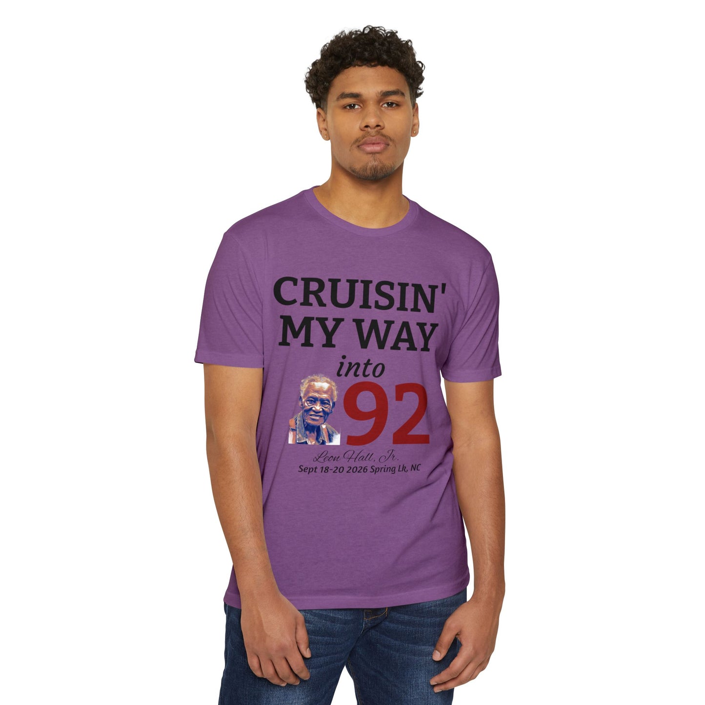 Cruisin' My Way into 92 Leon's Birthday T-Shirt Nothing on the back — 'Straight Outta 1934' Vintage Celebration Tee