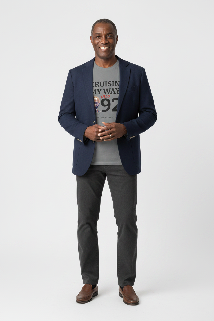Cruisin' My Way Into 92 T-Shirt — 92nd Birthday Celebration for Leon Hall Jr.